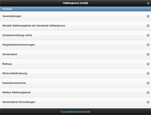 Tablet Screenshot of hallbergmoos.de